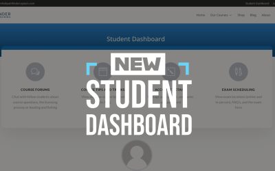 New Student Dashboard Page
